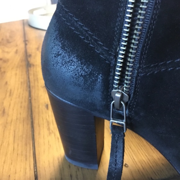 100% Suede Distressed Ankle Boots - Picture 8 of 11